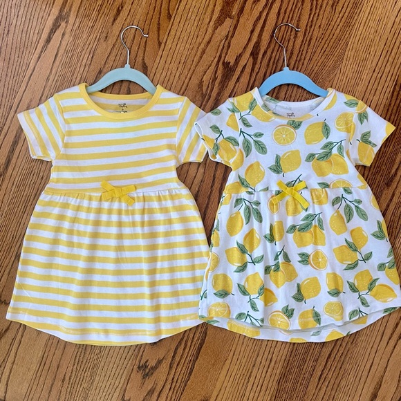 touched by nature Other - 2T Lemon Dress Duo, Organic Cotton NWOT